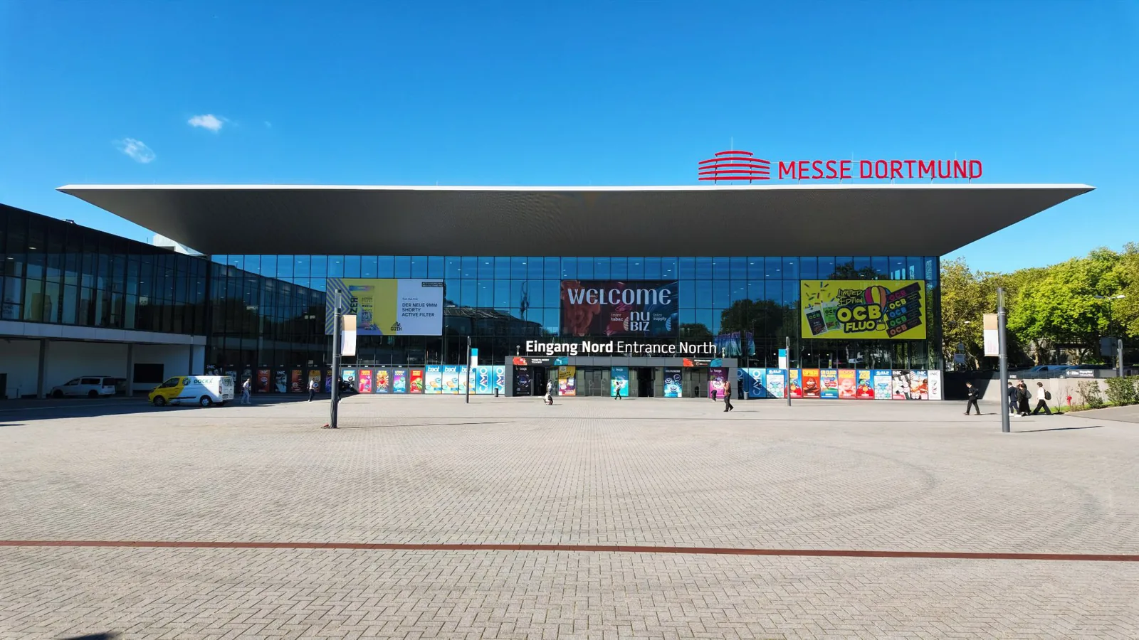 North entrance of Messe Dortmund for InterTabac 2026