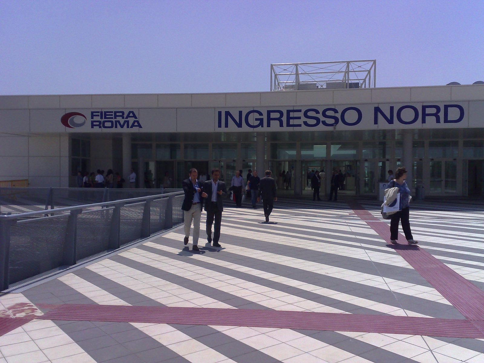 North entrance of Fiera Roma on Via Portuense